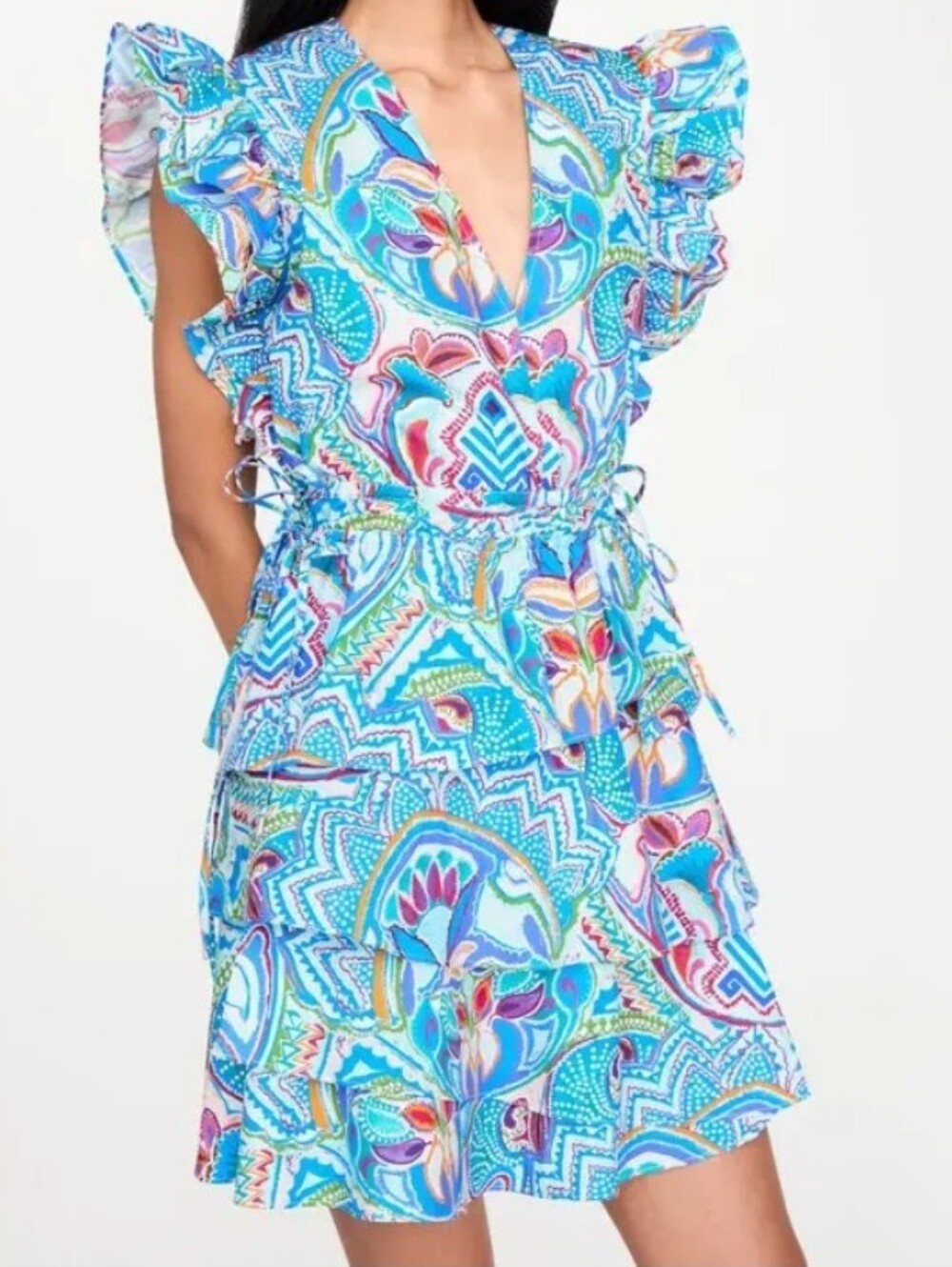 Marie Oliver Genette Dress In Morpho Size Large.